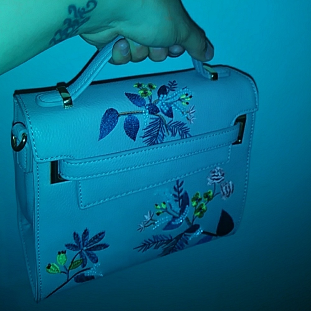 Zaidee embroidered satchel